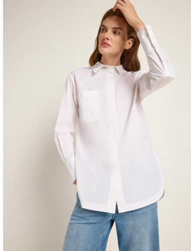 CAMICIA OVERSIZE IN 100% COTONE BIOLOGICO GOTS "LAURA"