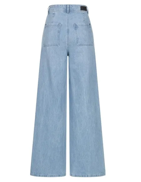 JEANS A PALAZZO E VITA ALTA IN COTONE BIOLOGICO "FLY"