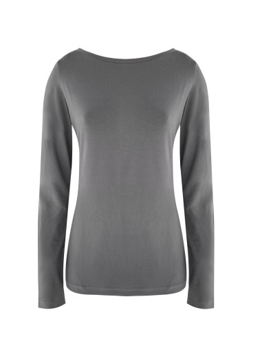 MAGLIA BASIC MANICA LUNGA IN BAMBU'