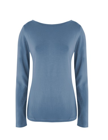 MAGLIA BASIC MANICA LUNGA IN BAMBU'