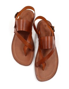 SANDALO UOMO CAPRESE A INFRADITO IN PELLE E CUOIO "MARTE"...