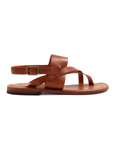 SANDALO UOMO CAPRESE A INFRADITO IN PELLE E...