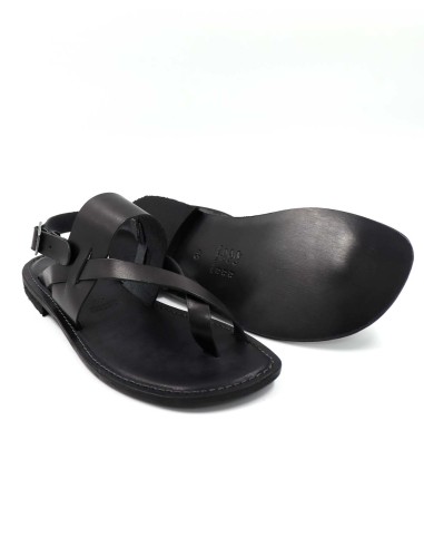 SANDALO UOMO CAPRESE A INFRADITO IN PELLE E...