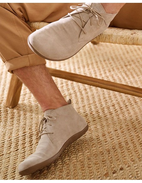 SCARPA BAREFOOT IN PELLE SCAMOSCIATA UOMO "JADEN"