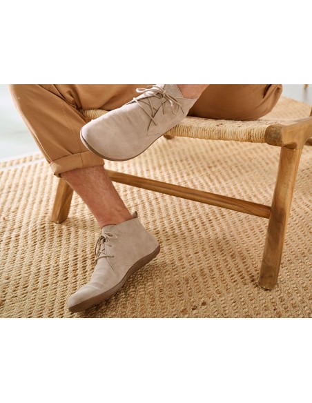 SCARPA BAREFOOT IN PELLE SCAMOSCIATA UOMO "JADEN"