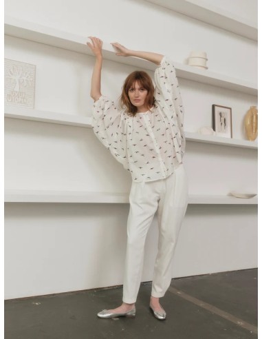 PANTALONI IN COTONE BIOLOGICO CON PENCES