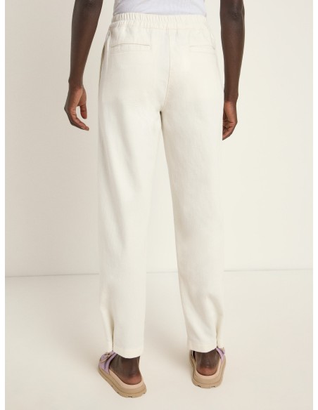 PANTALONI IN COTONE BIOLOGICO CON PENCES