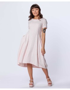 ABITO SLIM IN 100% LINO "VIKTORIA" - BEIGE 2