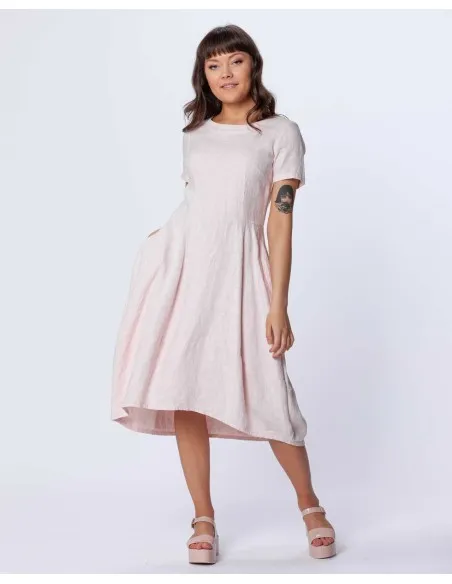 ABITO SLIM IN 100% LINO "VIKTORIA"