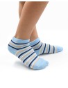 CALZINI CORTI BAMBINI IN BAMBU "STRIPE"