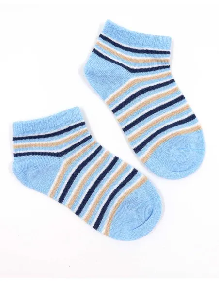 CALZINI CORTI BAMBINI IN BAMBU "STRIPE"