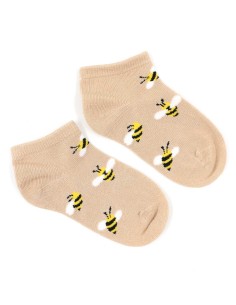 CALZINI CORTI BAMBINI IN BAMBU "API" - BEIGE 2