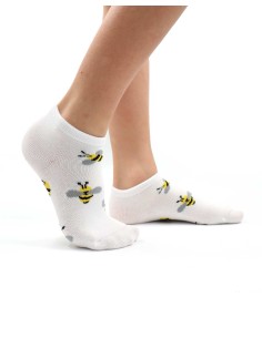 CALZINI CORTI BAMBINI IN BAMBU "API" - BIANCO