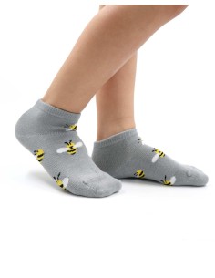 CALZINI CORTI BAMBINI IN BAMBU "API" - GRIGIO