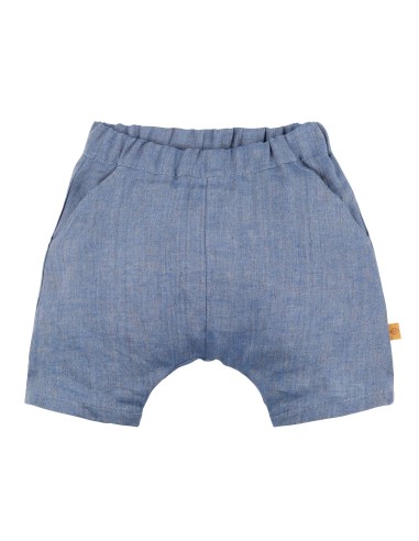 SHORTS BIMBI IN 100% LINO BIOLOGICO