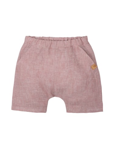 SHORTS BIMBI IN 100% LINO BIOLOGICO