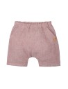 SHORTS BIMBI IN 100% LINO BIOLOGICO