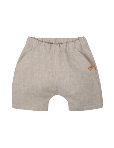 SHORTS BIMBI IN 100% LINO BIOLOGICO