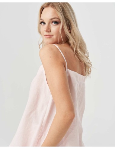 TOP SPALLINA SOTTILE IN 100% LINO "BELLA"