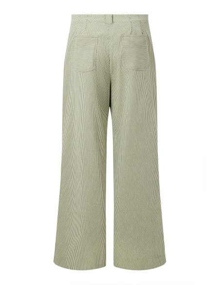 PANTALONE A PALAZZO IN COTONE BIOLOGICO "LOLA STRIPE"