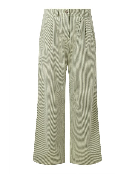 PANTALONE A PALAZZO IN COTONE BIOLOGICO "LOLA STRIPE"