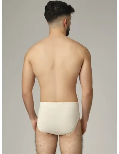 SLIP UOMO IN COTONE BIOLOGICO NATURALE NON TINTO
