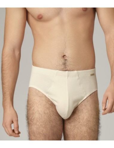 SLIP UOMO IN COTONE BIOLOGICO NATURALE NON TINTO