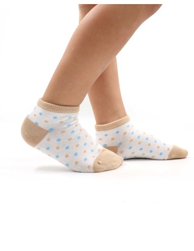 CALZINI CORTI BAMBINI IN BAMBU "MIX POIS"