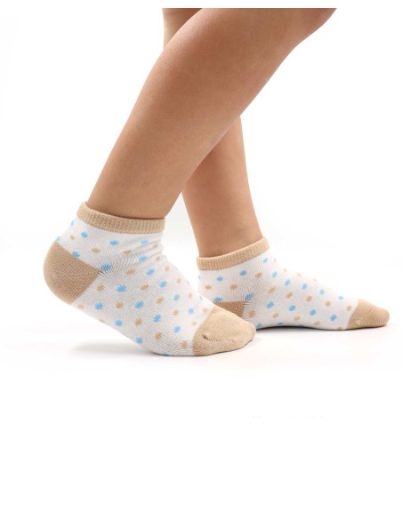CALZINI CORTI BAMBINI IN BAMBU "MIX POIS"