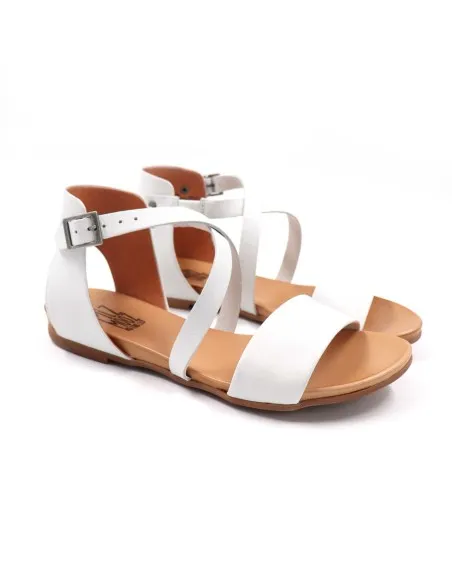 SANDALO IN PELLE A CONCIA VEGETALE "ASTER"