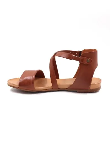 SANDALO IN PELLE A CONCIA VEGETALE "ASTER"