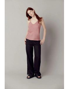 PANTALONE A PALAZZO IN 100% LINO "LION" 2