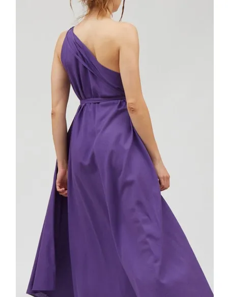 ABITO LUNGO IN COTONE E LINO MULTIPOSIZIONE "DAPHNE"