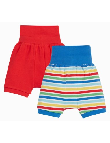 PANTALONE CORTO AMPIO BABY IN COTONE BIOLOGICO "SHALLOT"