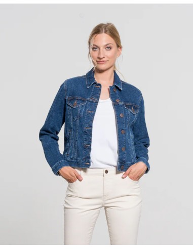 GIACCA IN JEANS DI COTONE BIOLOGICO E CANAPA...