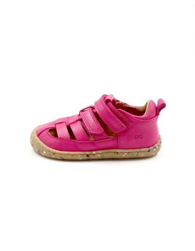 SANDALO BAREFOOT IN PELLE CON SUOLA IN CAUCCIU'