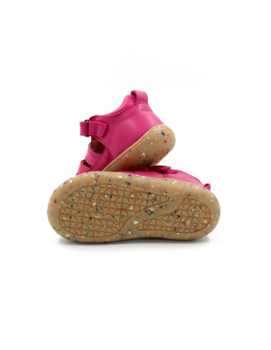 SANDALO BAREFOOT IN PELLE CON SUOLA IN CAUCCIU'