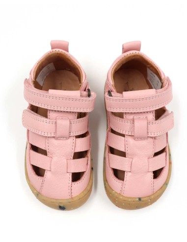 SANDALO BAREFOOT IN PELLE CON SUOLA IN CAUCCIU'