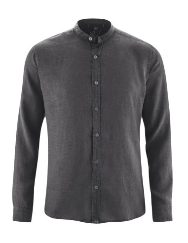 CAMICIA 100% CANAPA COLLO COREANA