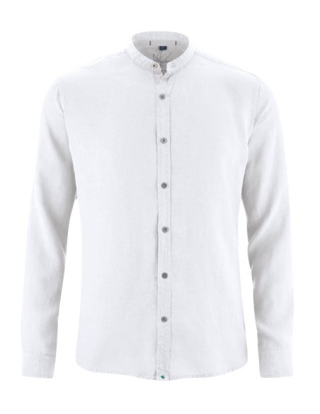 CAMICIA 100% CANAPA COLLO COREANA