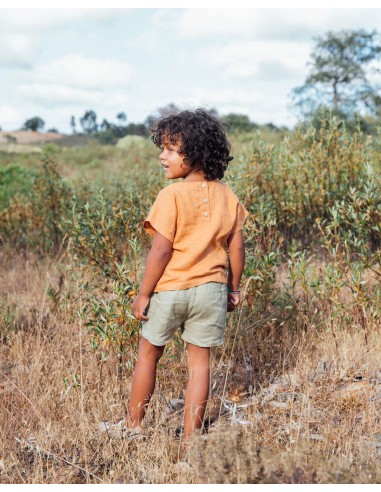SHORTS UNISEX IN 100% LINO BIOLOGICO "CLASSIC"