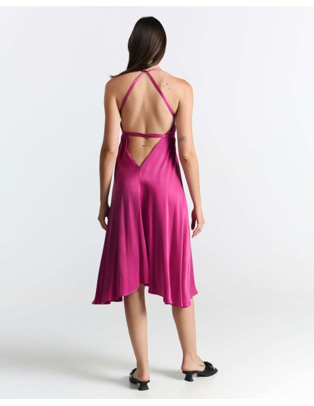 ABITO CORTO IN CUPRO MULTIPOSIZIONE "DAPHNE"