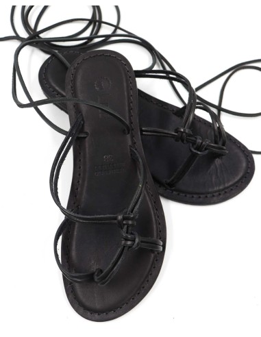 SANDALO CAPRESE A INFRADITO IN PELLE E CUOIO...