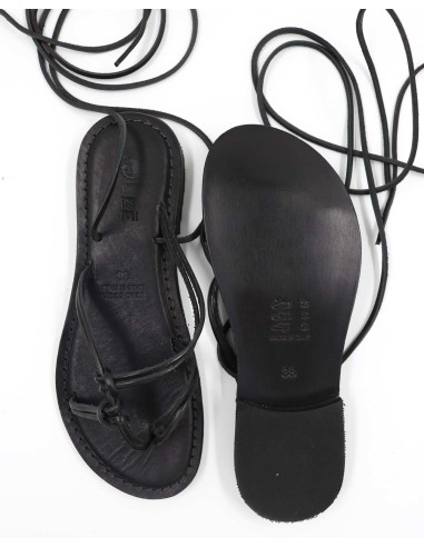 SANDALO CAPRESE A INFRADITO IN PELLE E CUOIO...