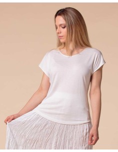 T-SHIRT CINDY IN SETA LINO...