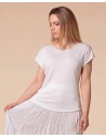T-SHIRT CINDY IN SETA LINO E ECOVISCOSA