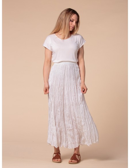 T-SHIRT CINDY IN SETA LINO E ECOVISCOSA