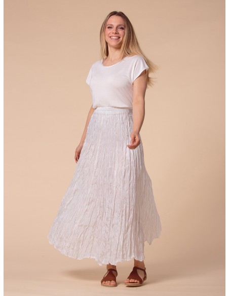 T-SHIRT CINDY IN SETA LINO E ECOVISCOSA