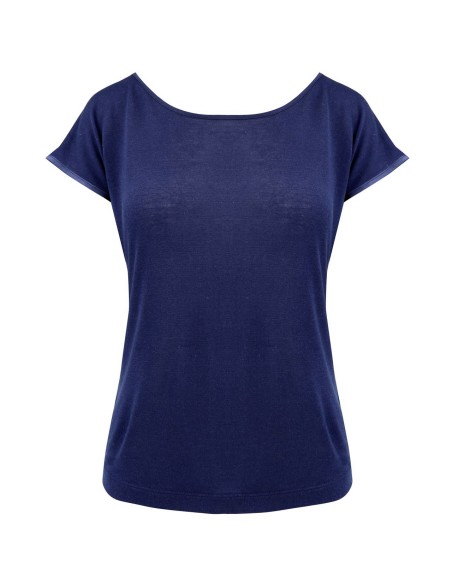 T-SHIRT CINDY IN SETA LINO E ECOVISCOSA