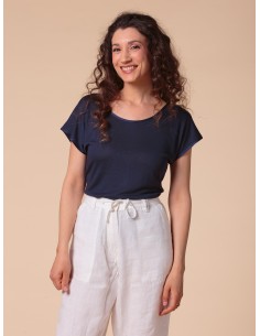 T-SHIRT CINDY IN SETA LINO E ECOVISCOSA 2